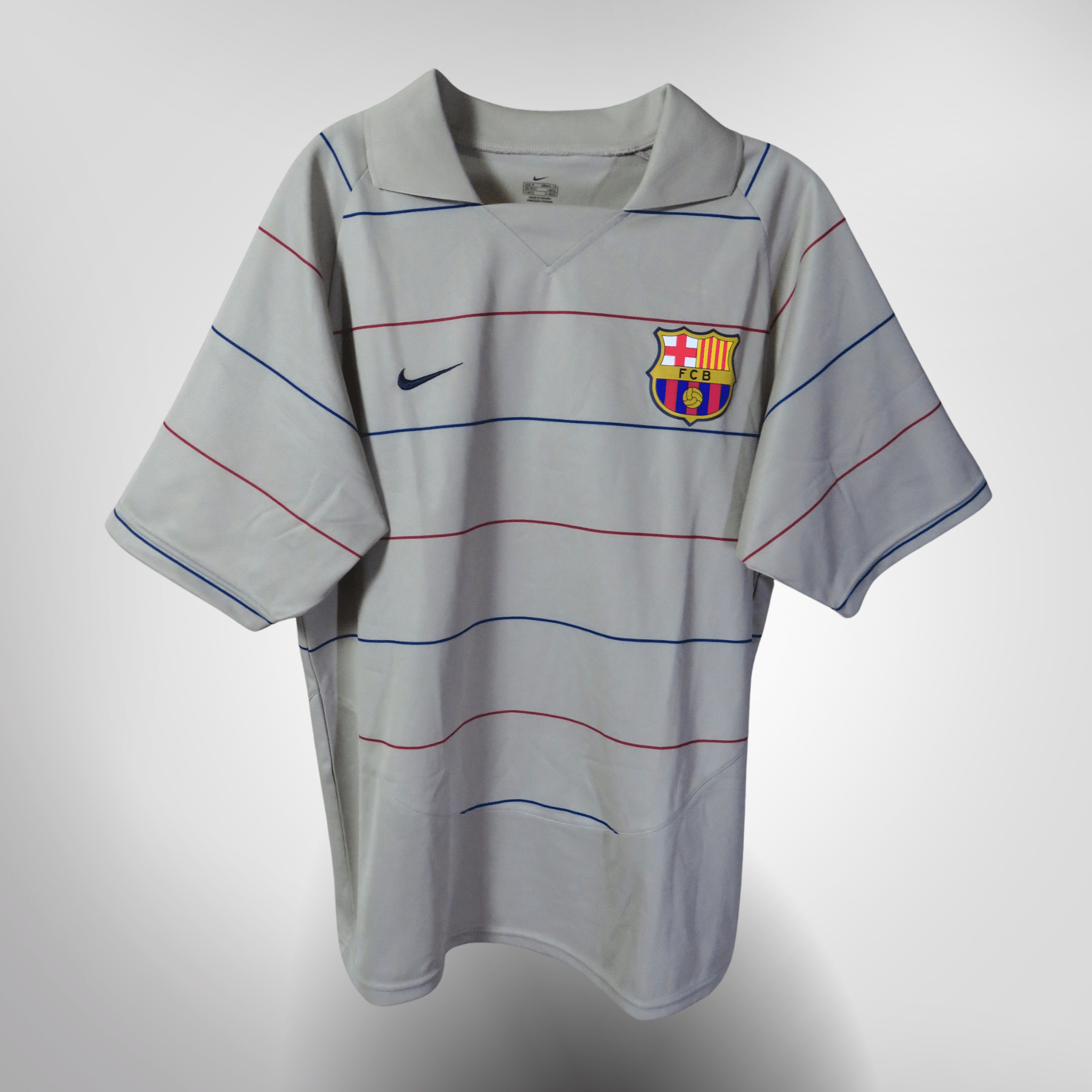 FC Barcelona 2003-04 Away Davids #3 Basic Shirt M