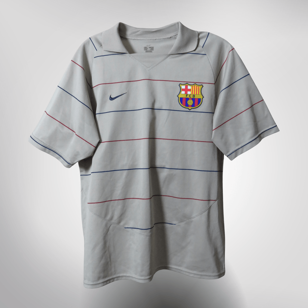 FC Barcelona 2003-04 Away Ronaldinho #10 Basic Shirt M