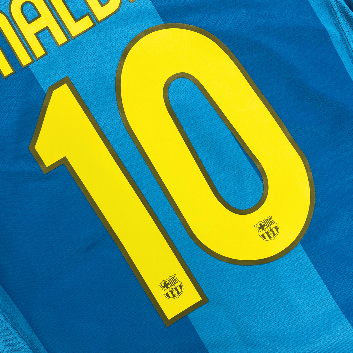 FC Barcelona 2007-08 Away Ronaldinho #10 Shirt S