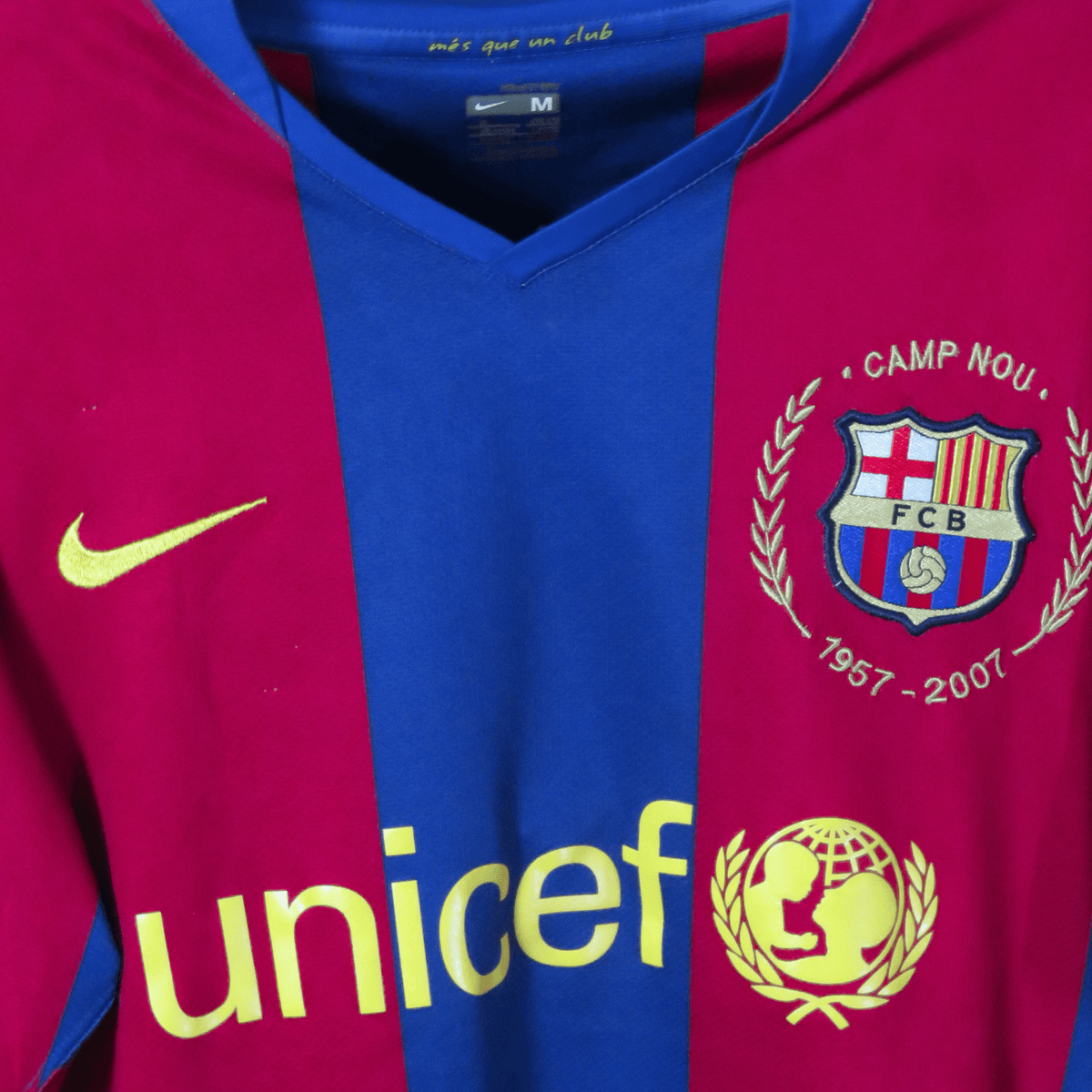 FC Barcelona 2007-08 Home Bojan #27 Shirt M