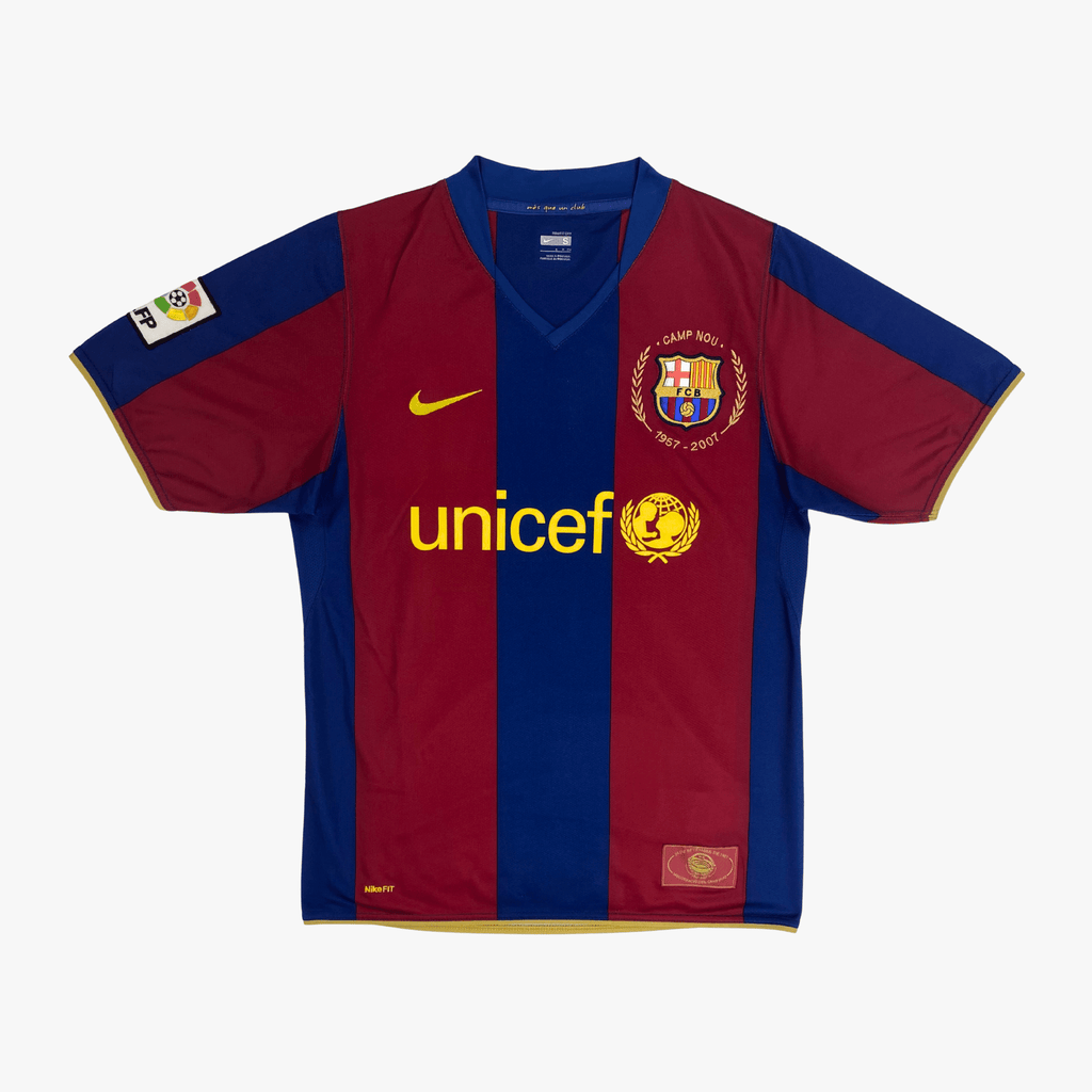 FC Barcelona 2007-08 Home Messi #19 Shirt S