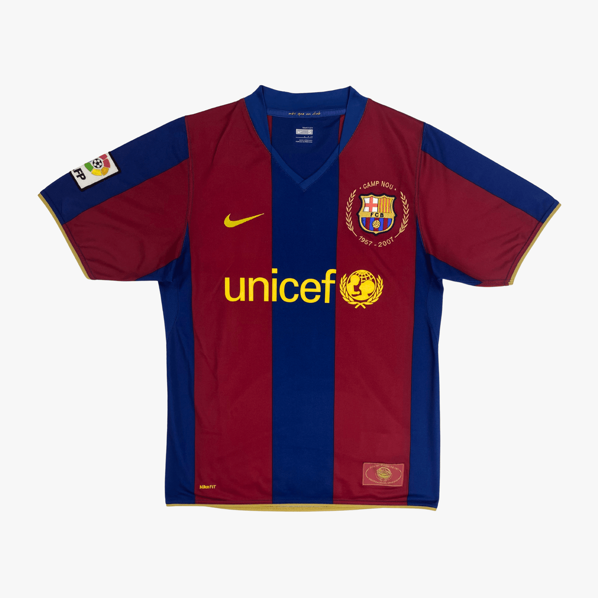 FC Barcelona 2007-08 Home Messi #19 Shirt S
