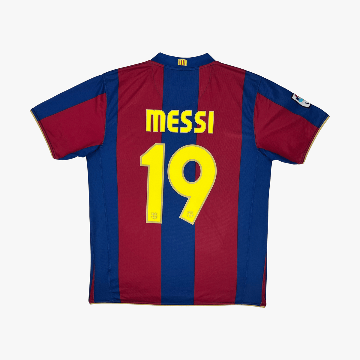 FC Barcelona 2007-08 Home Messi #19 Shirt L