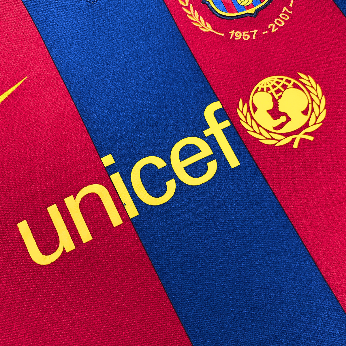 FC Barcelona 2007-08 Home Messi #19 Shirt L