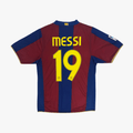 FC Barcelona 2007-08 Home Messi #19 Shirt S