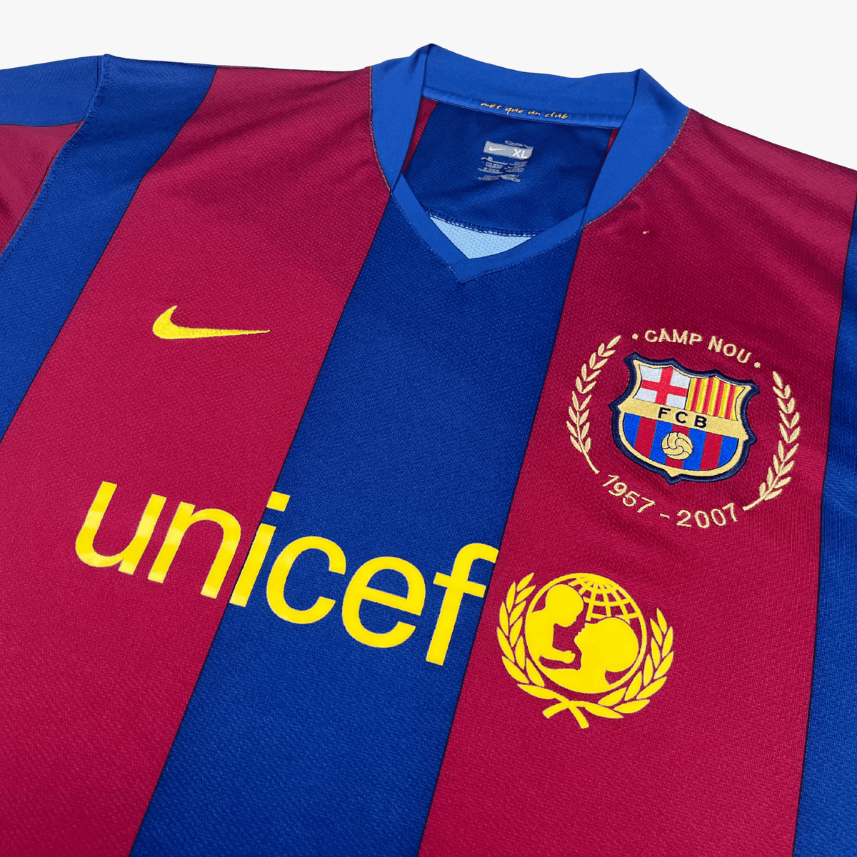 FC Barcelona 2007-08 Ronaldinho #10 Home Shirt XL