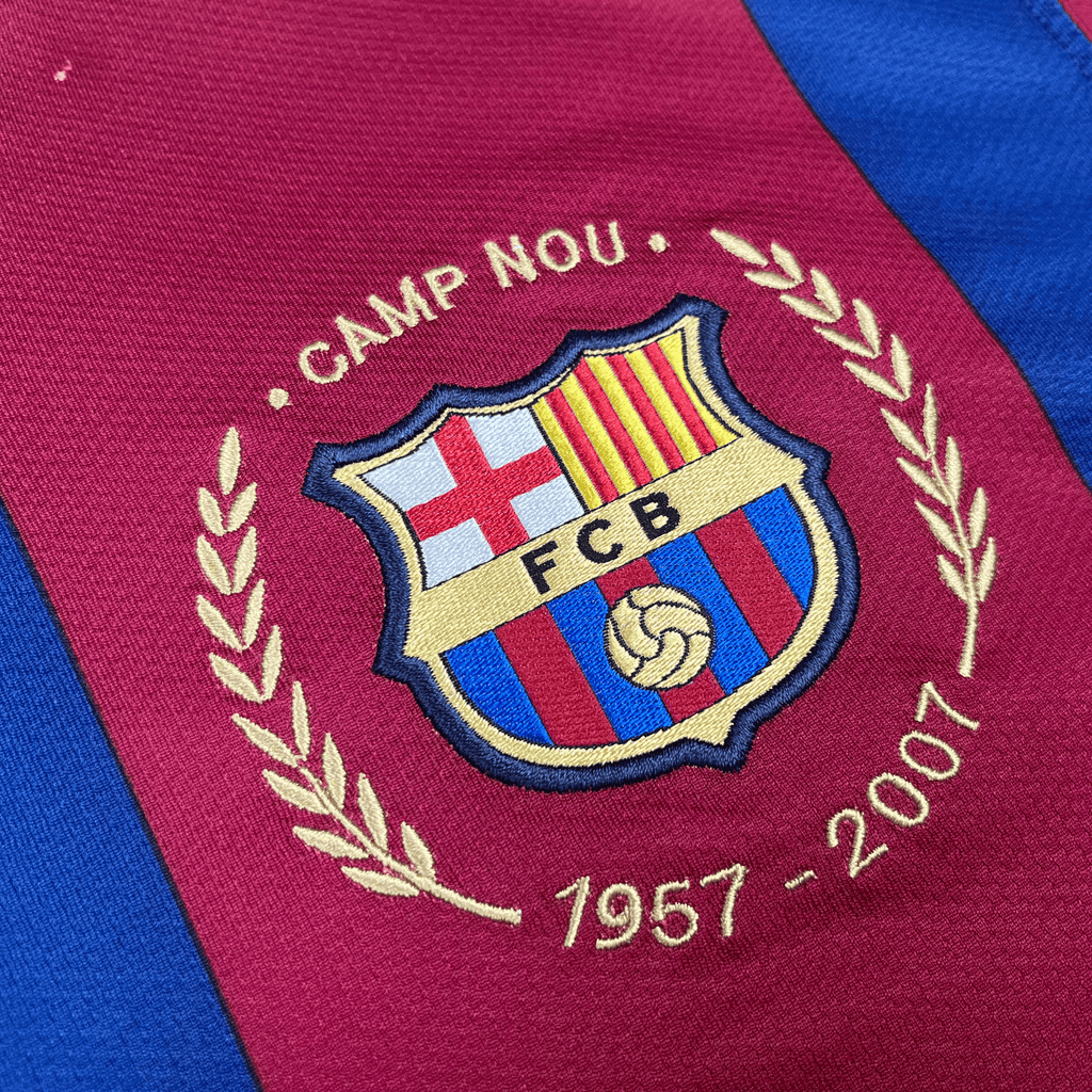 FC Barcelona 2007-08 Ronaldinho #10 thuisshirt XL