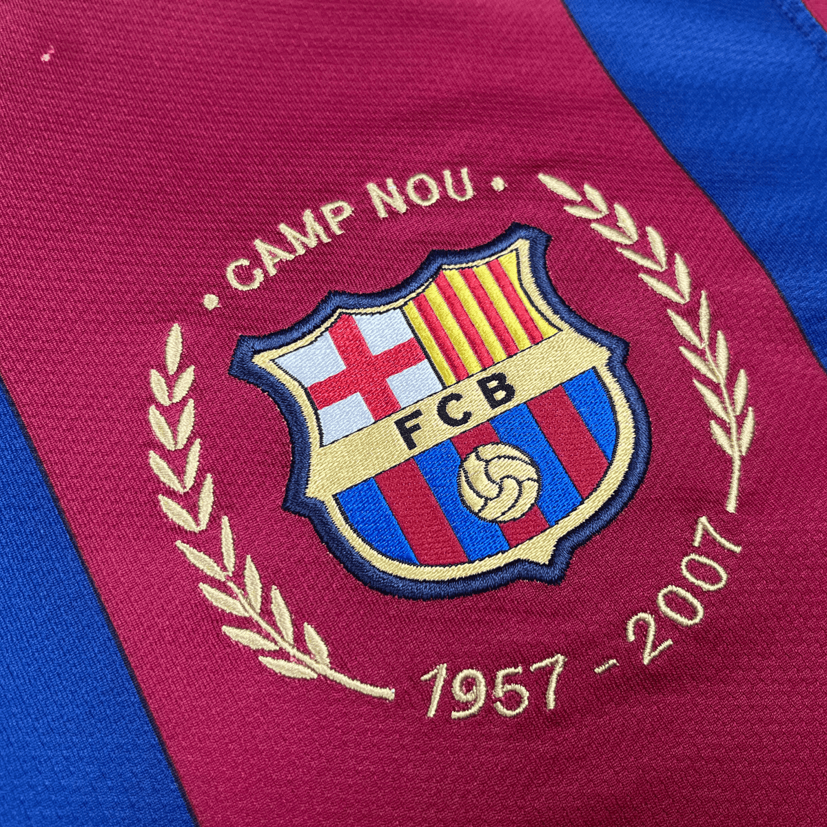 FC Barcelona 2007-08 Ronaldinho #10 Home Shirt XL