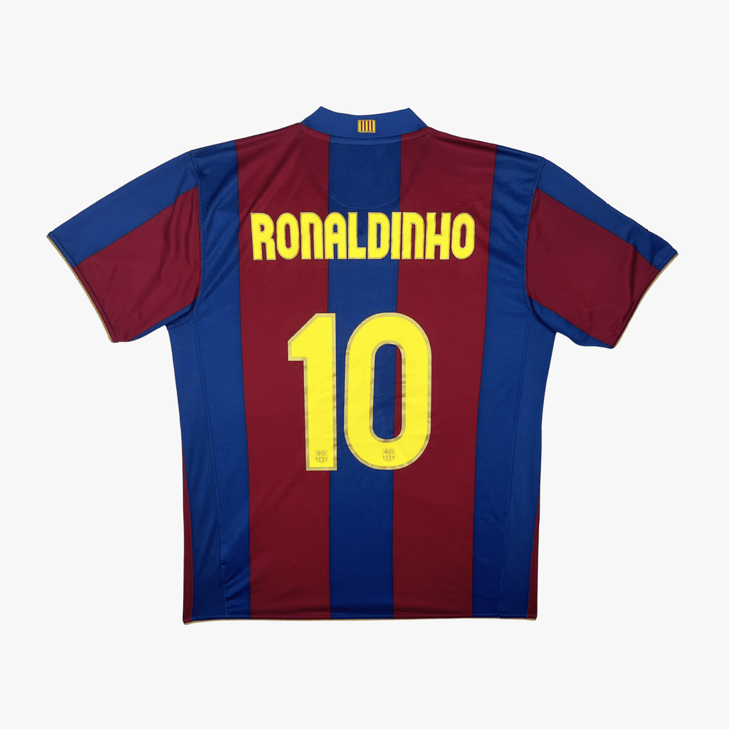 FC Barcelona 2007-08 Ronaldinho #10 thuisshirt XL