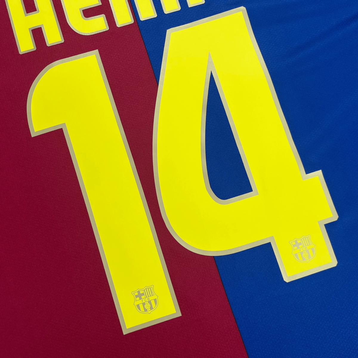 FC Barcelona Home 2008-09 Henry #14 Shirt XL