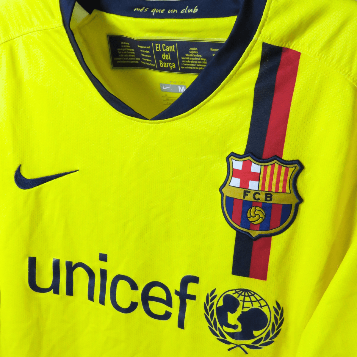 FC Barcelona 2008-10 Away Messi #10 Shirt M