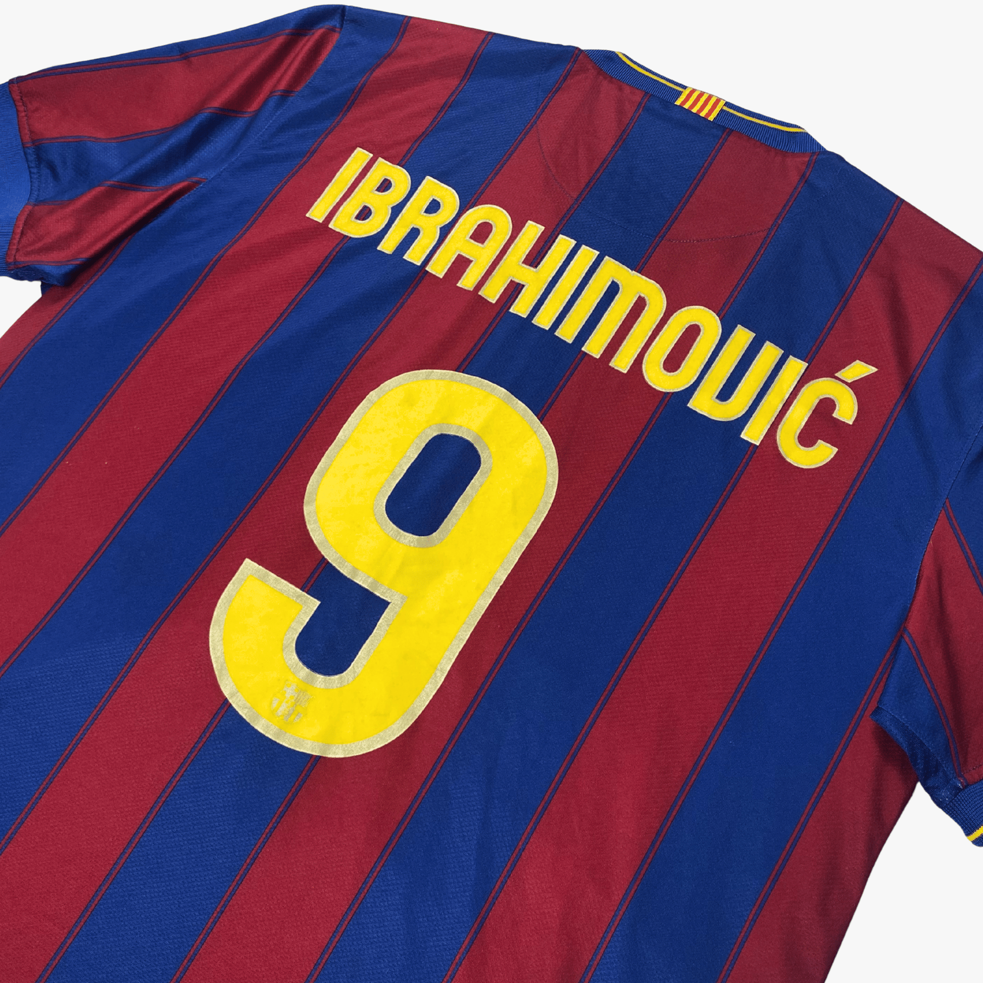 FC Barcelone 2009-10 Domicile Ibrahimović #9 Maillot XXL