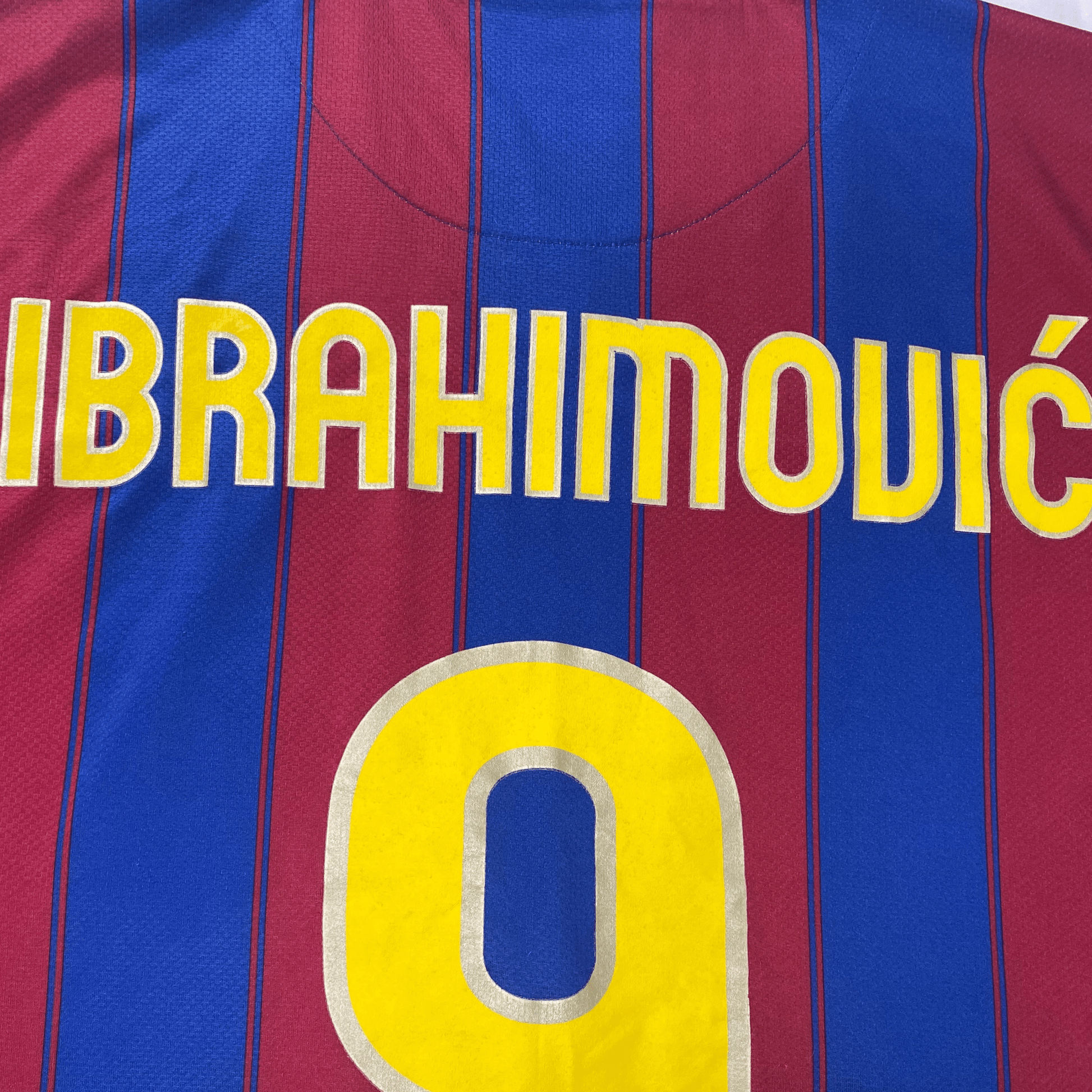 FC Barcelone 2009-10 Domicile Ibrahimović #9 Maillot XXL