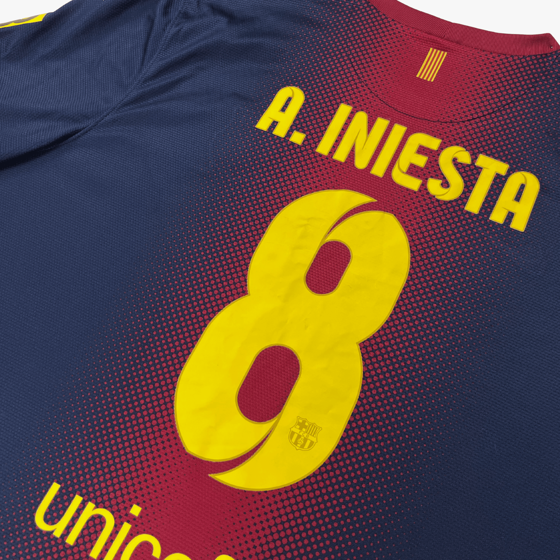 FC Barcelone 2012-2013 Domicile Iniesta #8 Maillot XL