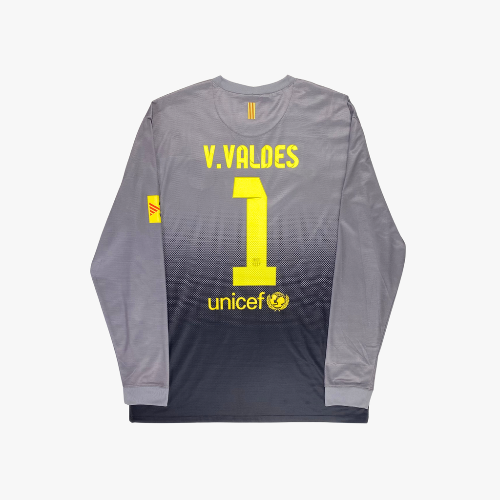 Maillot du gardien Valdés n°1 du FC Barcelone, saison 2012-2013, taille XL