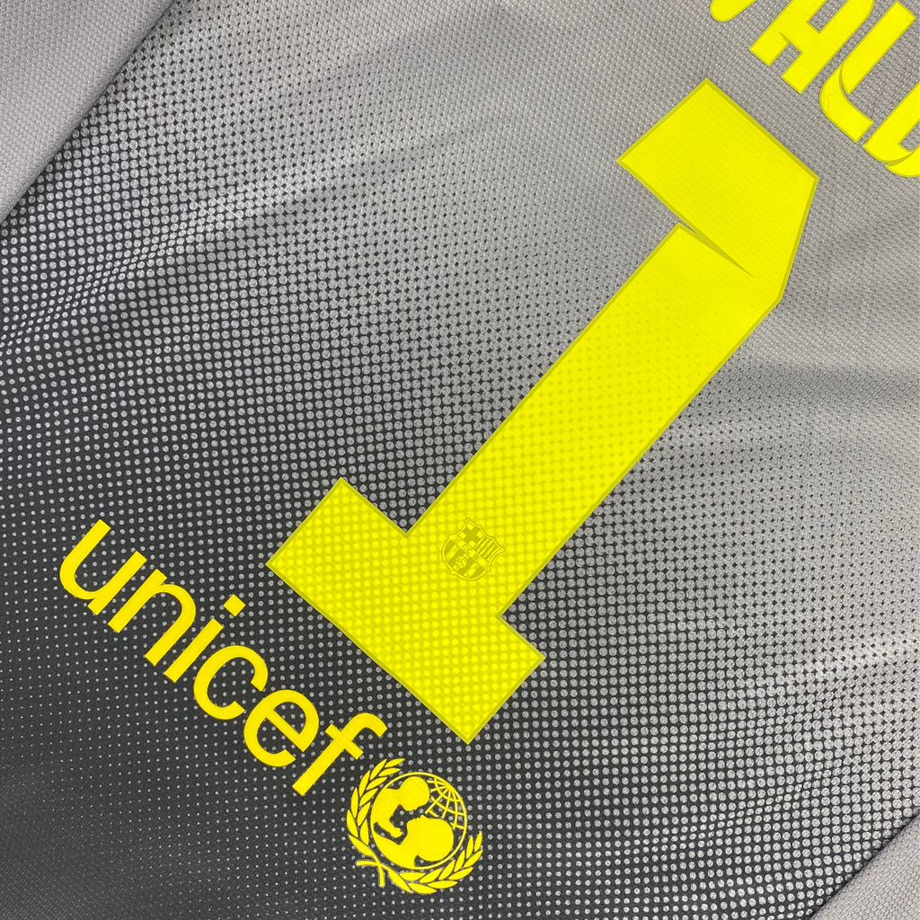 Maillot du gardien Valdés n°1 du FC Barcelone, saison 2012-2013, taille XL