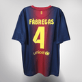 FC Barcelona 2012-13 Home Fabregas #4 Basic Shirt XL