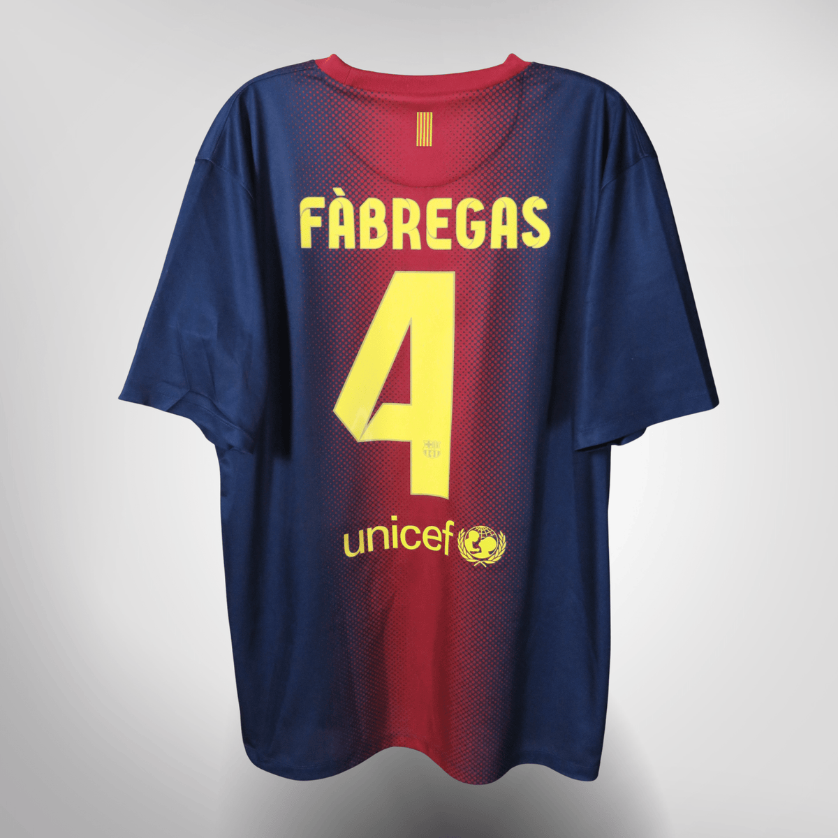 FC Barcelona 2012-13 Home Fabregas #4 Basic Shirt XL