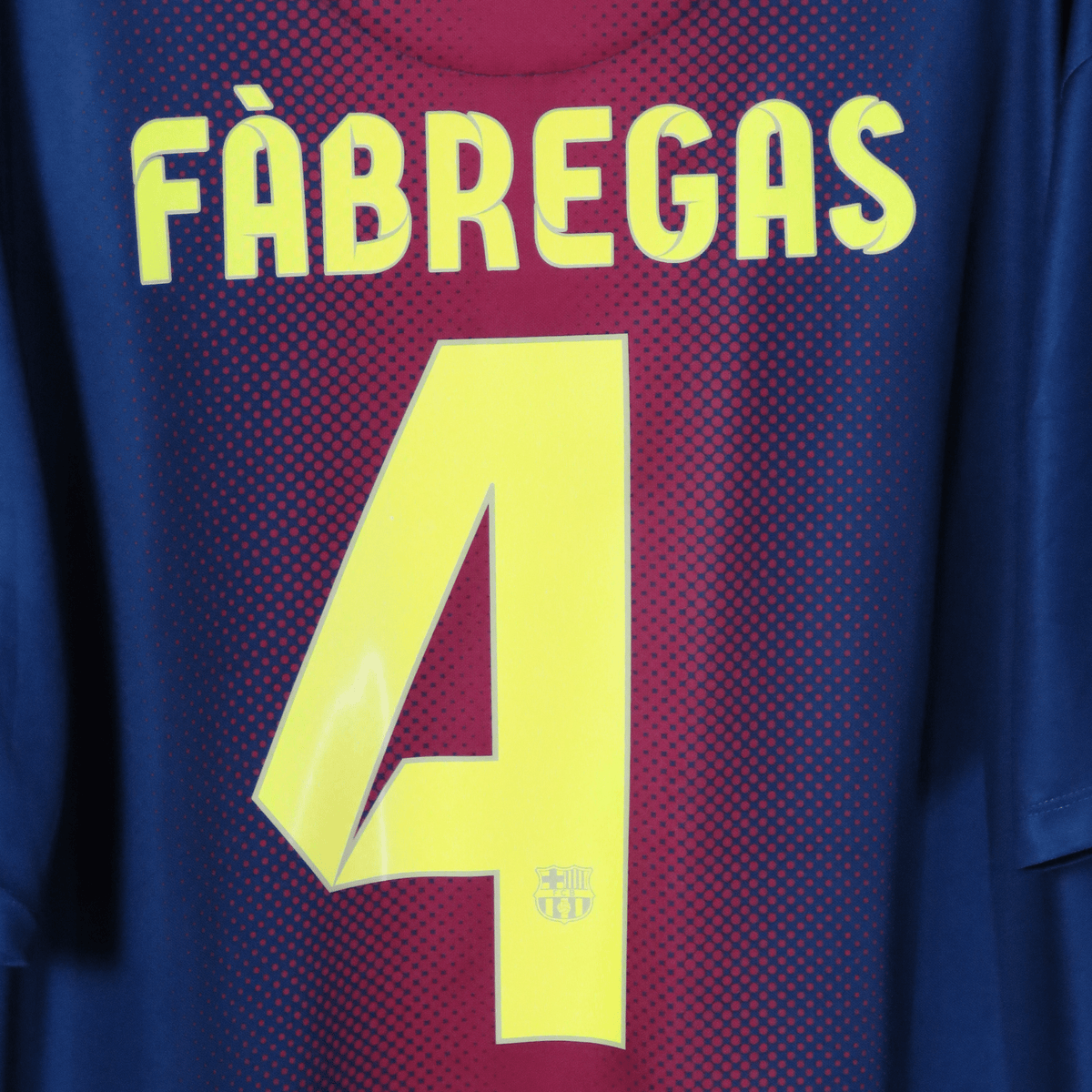 FC Barcelona 2012-13 Home Fabregas #4 Basic Shirt XL