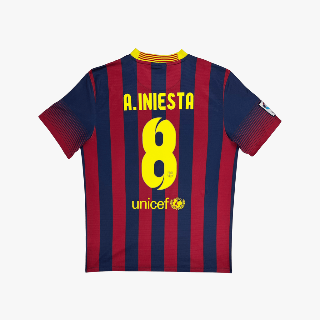 FC Barcelona 2013-14 Home Iniesta #8 Shirt L