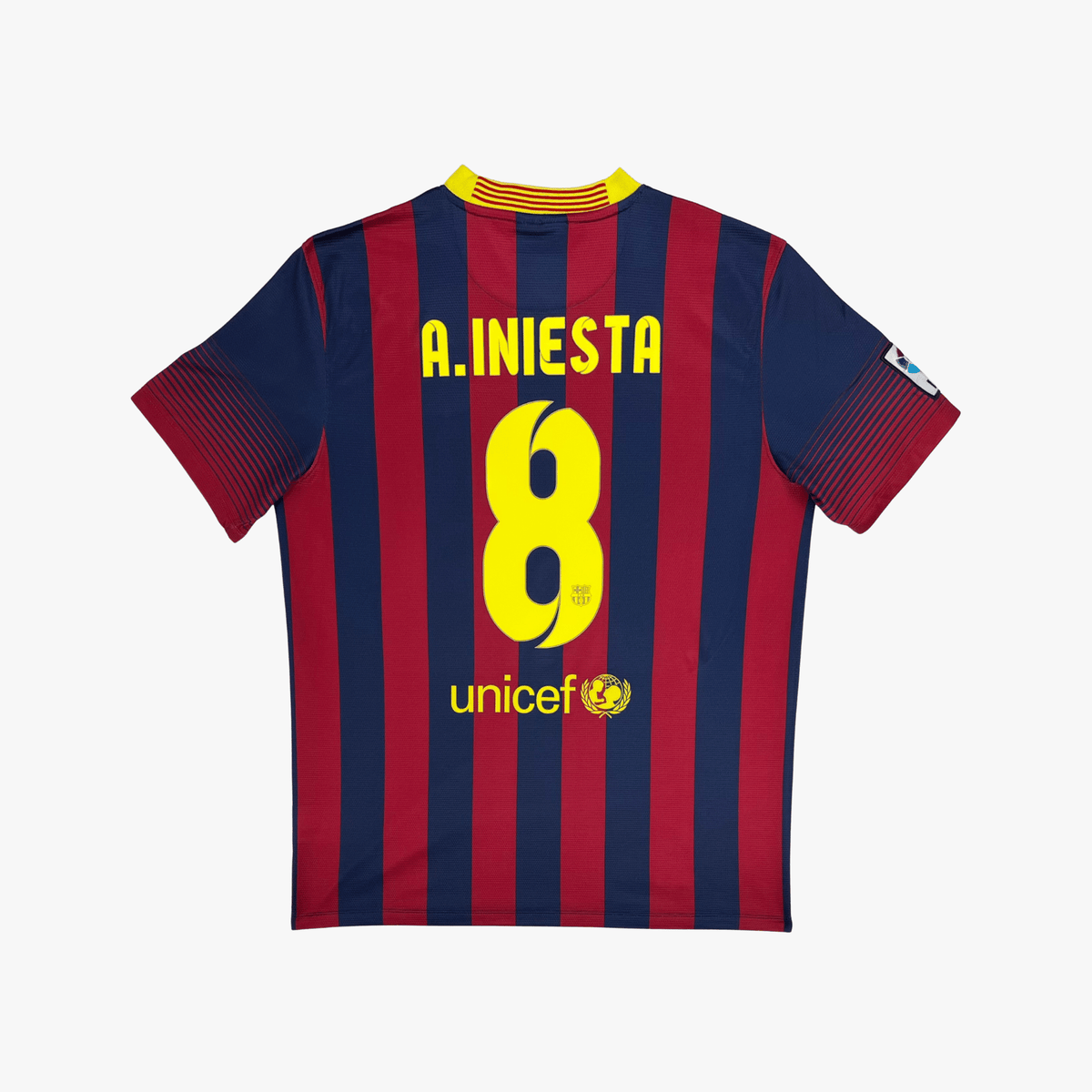 FC Barcelona 2013-14 Home Iniesta #8 Shirt L