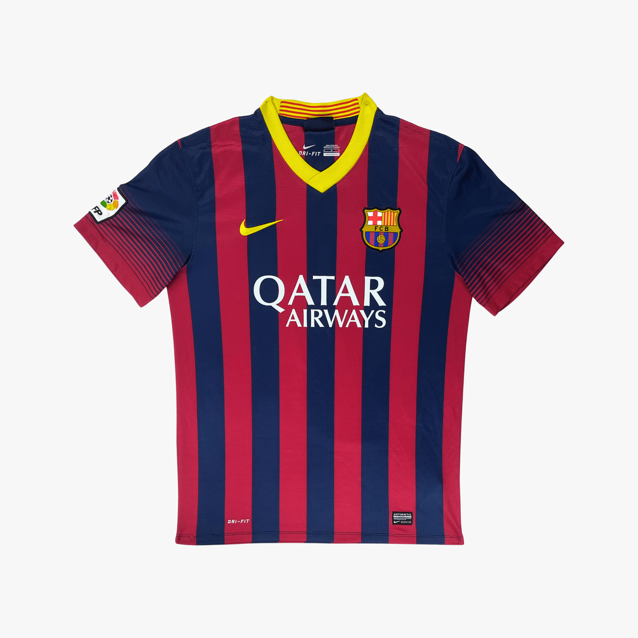FC Barcelona 2013-14 Home Xavi #6 Shirt M