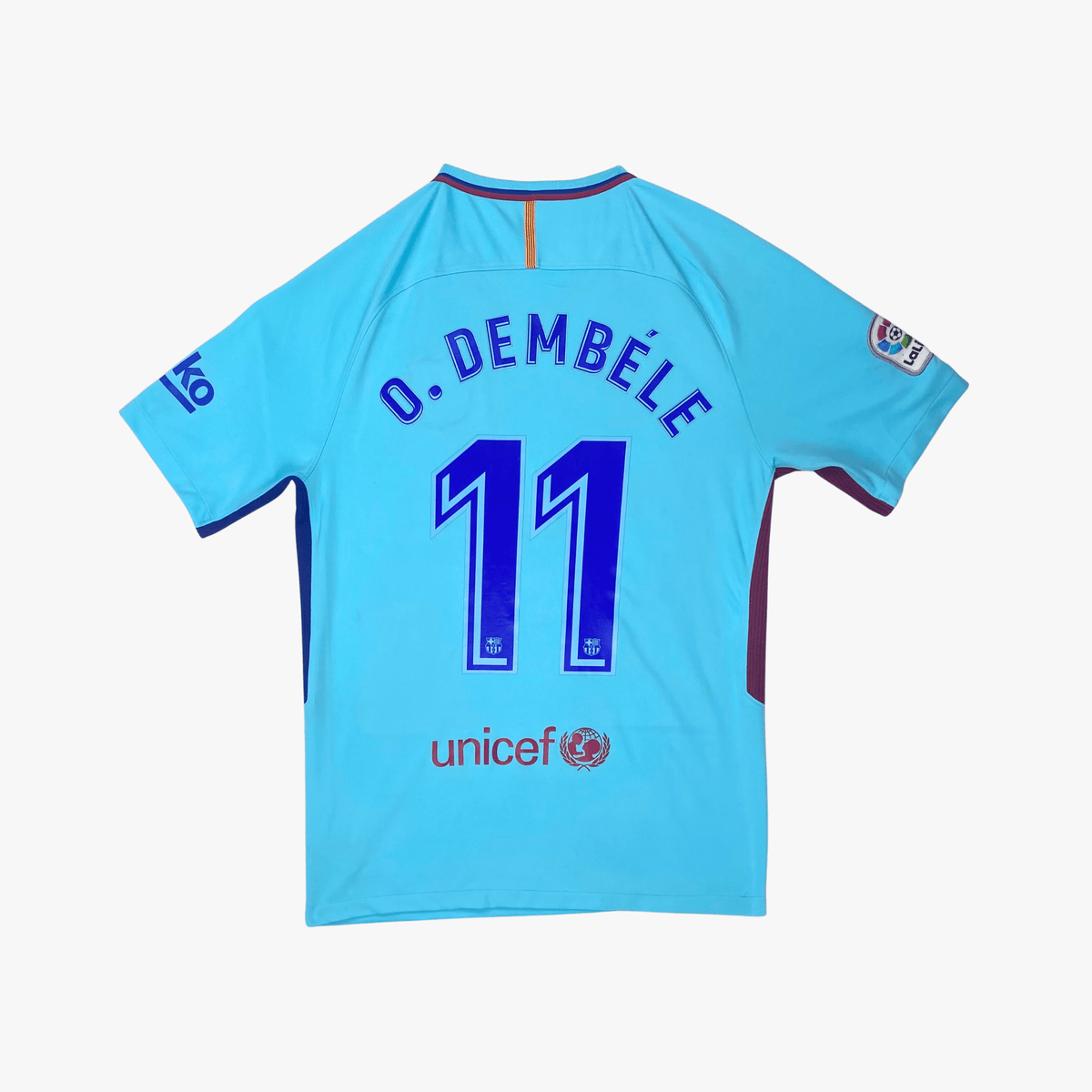 FC Barcelona 2017-18 Dembélé #11 Away Shirt M