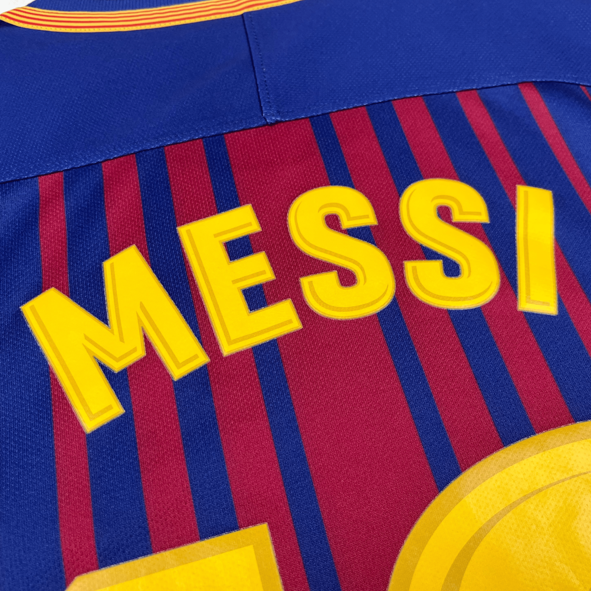 FC Barcelone 2017-18 Domicile Messi #10 Maillot S