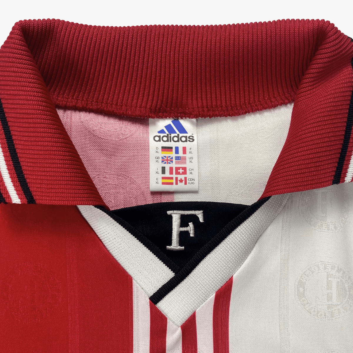 Authentic Adidas Feyenoord 1997-1998 Home shirt, size XL | Nostalgic Football Shirts