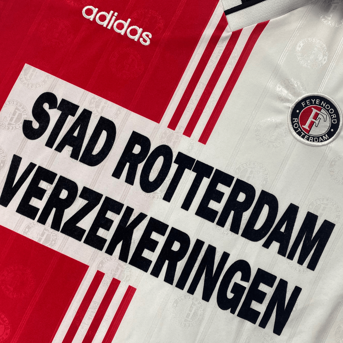 Retro Feyenoord 1997-1998 Home football jersey by Adidas, size XL | Nostalgic Football Shirts