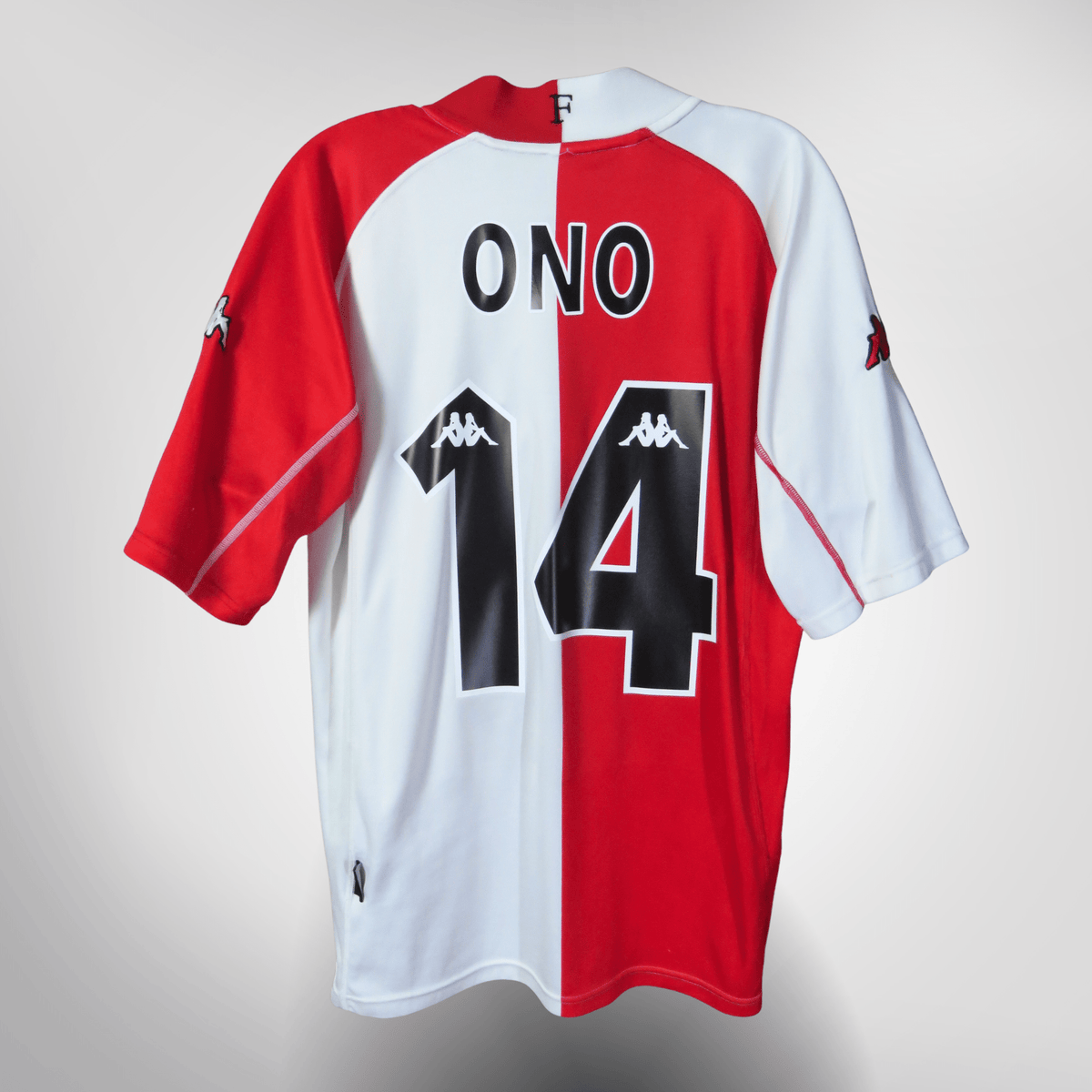 Vintage Feyenoord 2002-2003 Home football shirt with Ono 14 print, size M | Nostalgic Football Shirts