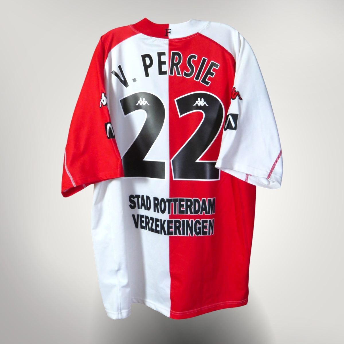 Vintage Feyenoord 2002-2003 Home football shirt with Van Persie 22 print, size XL | Nostalgic Football Shirts