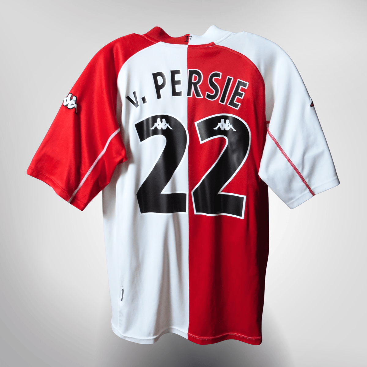 Vintage Feyenoord 2002-2003 Home football shirt with van Persie 22 print, size XL | Nostalgic Football Shirts