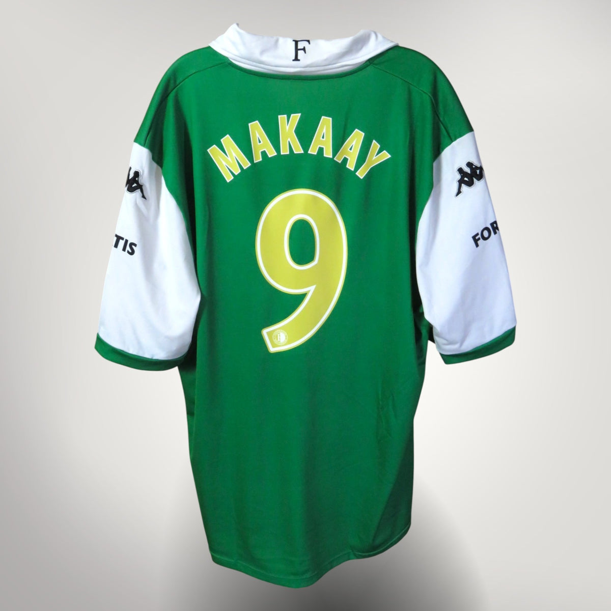 Vintage Feyenoord 2008-2009 Away football shirt with Makaay 9 print, size 5XL | Nostalgic Football Shirts