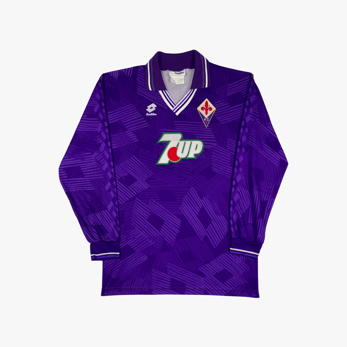 Vintage Fiorentina 1992-1993 Home football shirt with number 5 print, size XL | Nostalgic Football Shirts