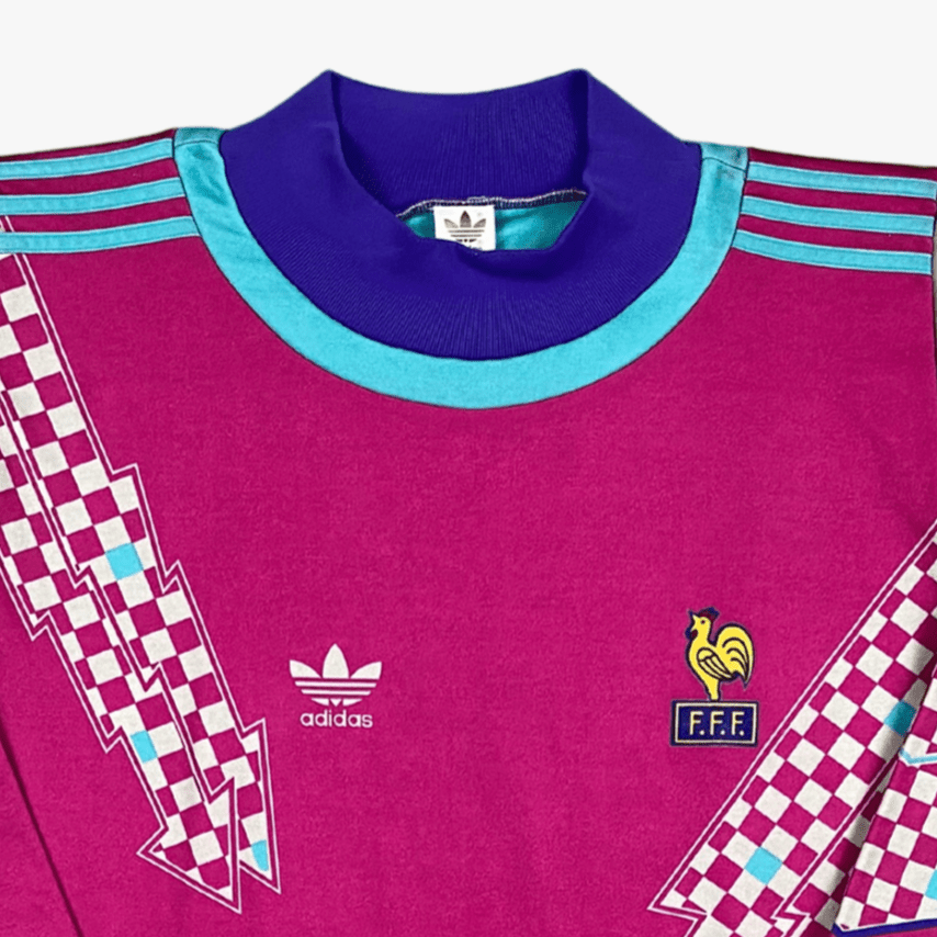 Original France 1992-1993 Goalkeeper football shirt, size XL, match issue | Nostalgic Football Shirts
