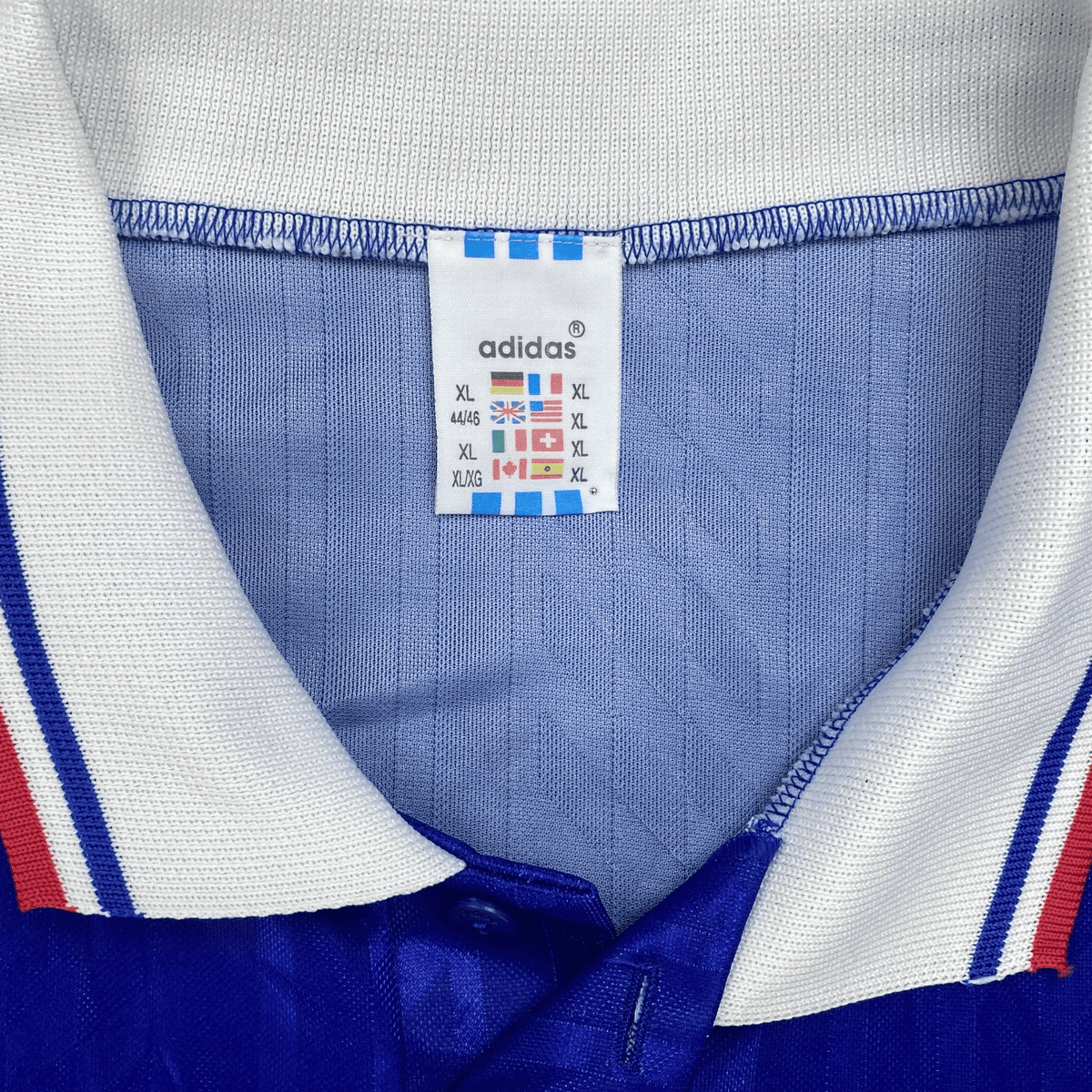 Authentic Adidas France 1994-1996 Home shirt, size XL | Nostalgic Football Shirts