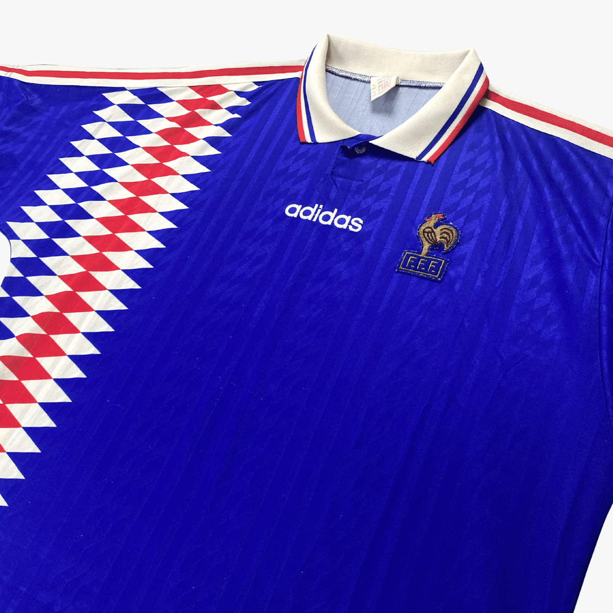 Retro France 1994-1996 Home football jersey by Adidas, size XL | Nostalgic Football Shirts