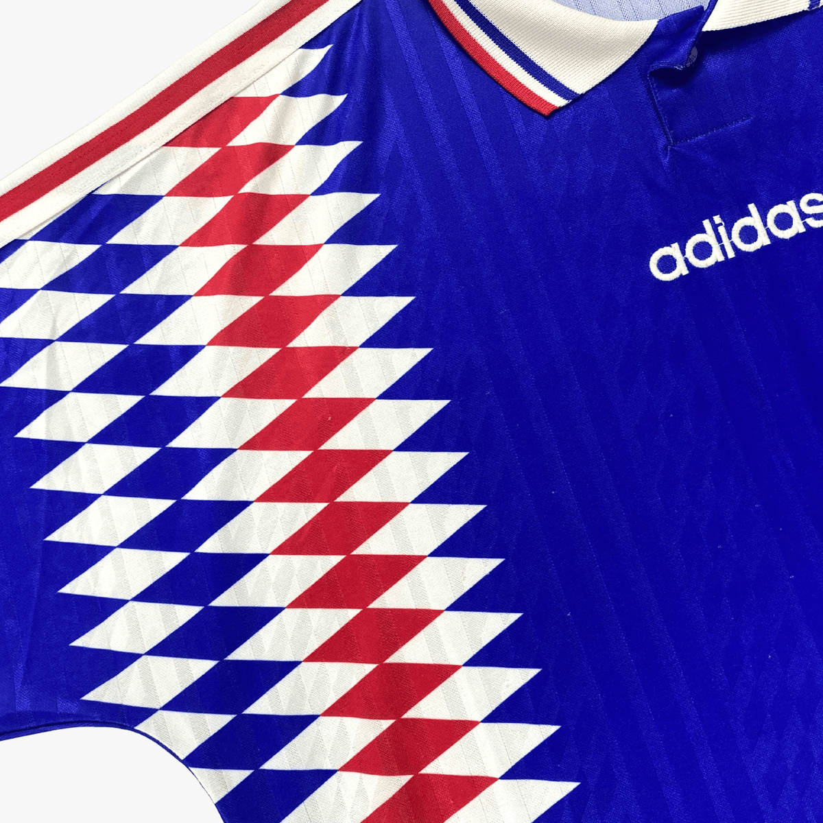 Retro France 1994-1996 Home football jersey by Adidas, size XL | Nostalgic Football Shirts