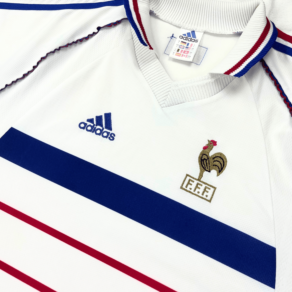 Retro France 1998-2000 Away football jersey by Adidas, size L | Nostalgic Football Shirts