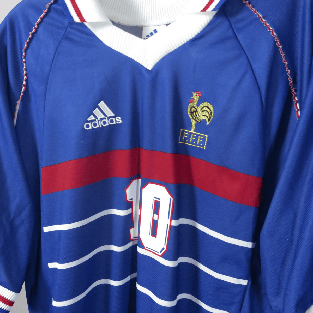 Original France 1998-2000 Home football shirt, size XL, Zidane 10 | Nostalgic Football Shirts