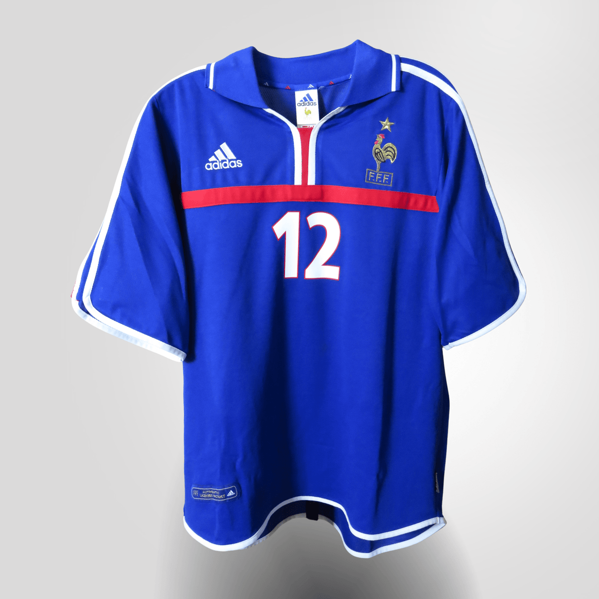 Authentic Adidas France 2000-2002 Home shirt, Henry 12 on the back, size L | Nostalgic Football Shirts