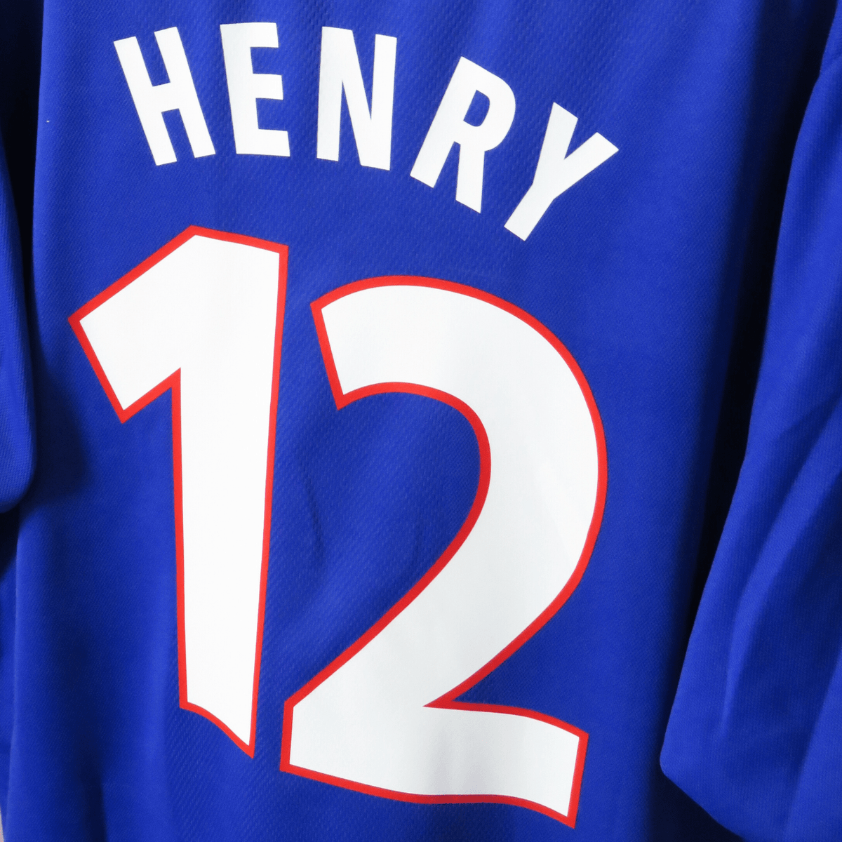 Retro France 2000-2002 Home football jersey by Adidas, Henry 12, size L | Nostalgic Football Shirts