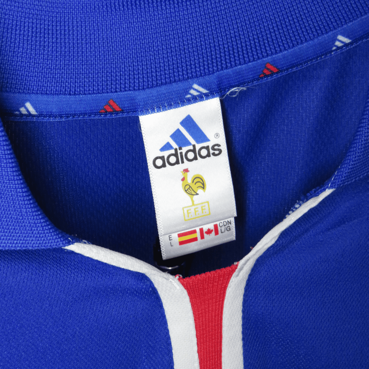 Vintage France 2000-2002 Home football shirt with Henry 12 print, size L | Nostalgic Football Shirts