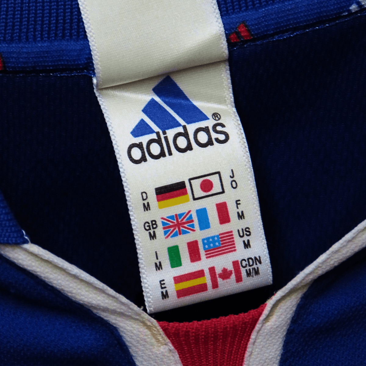 Authentic Adidas France 2000-2002 Home shirt, Zidane 10 on the back, size M | Nostalgic Football Shirts