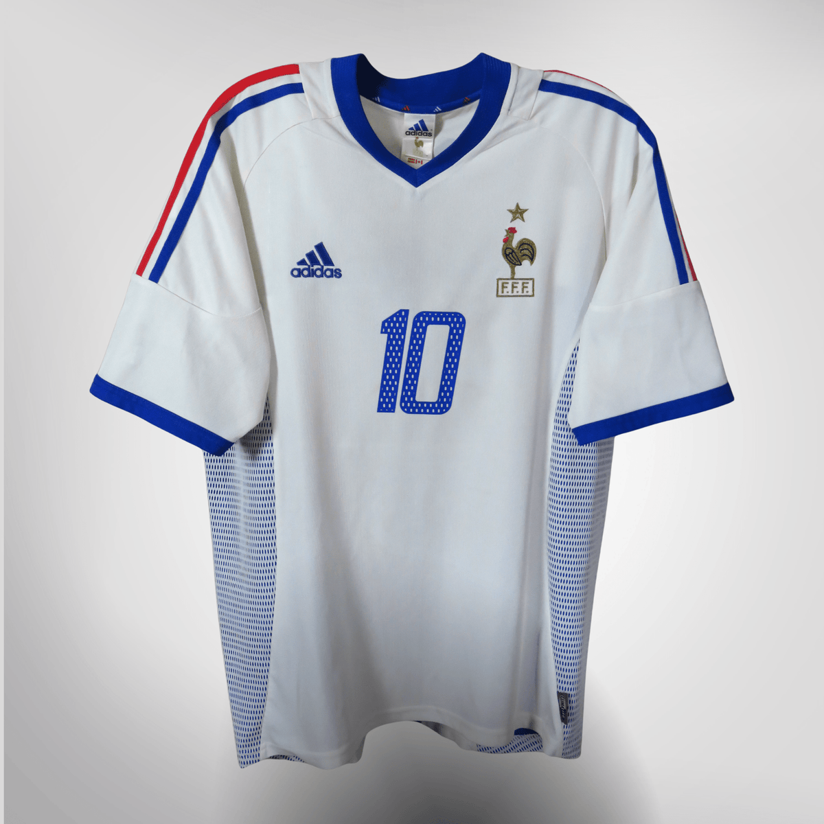 Authentic Adidas France 2002-2004 Away shirt, Zidane 10 on the back, size M | Nostalgic Football Shirts