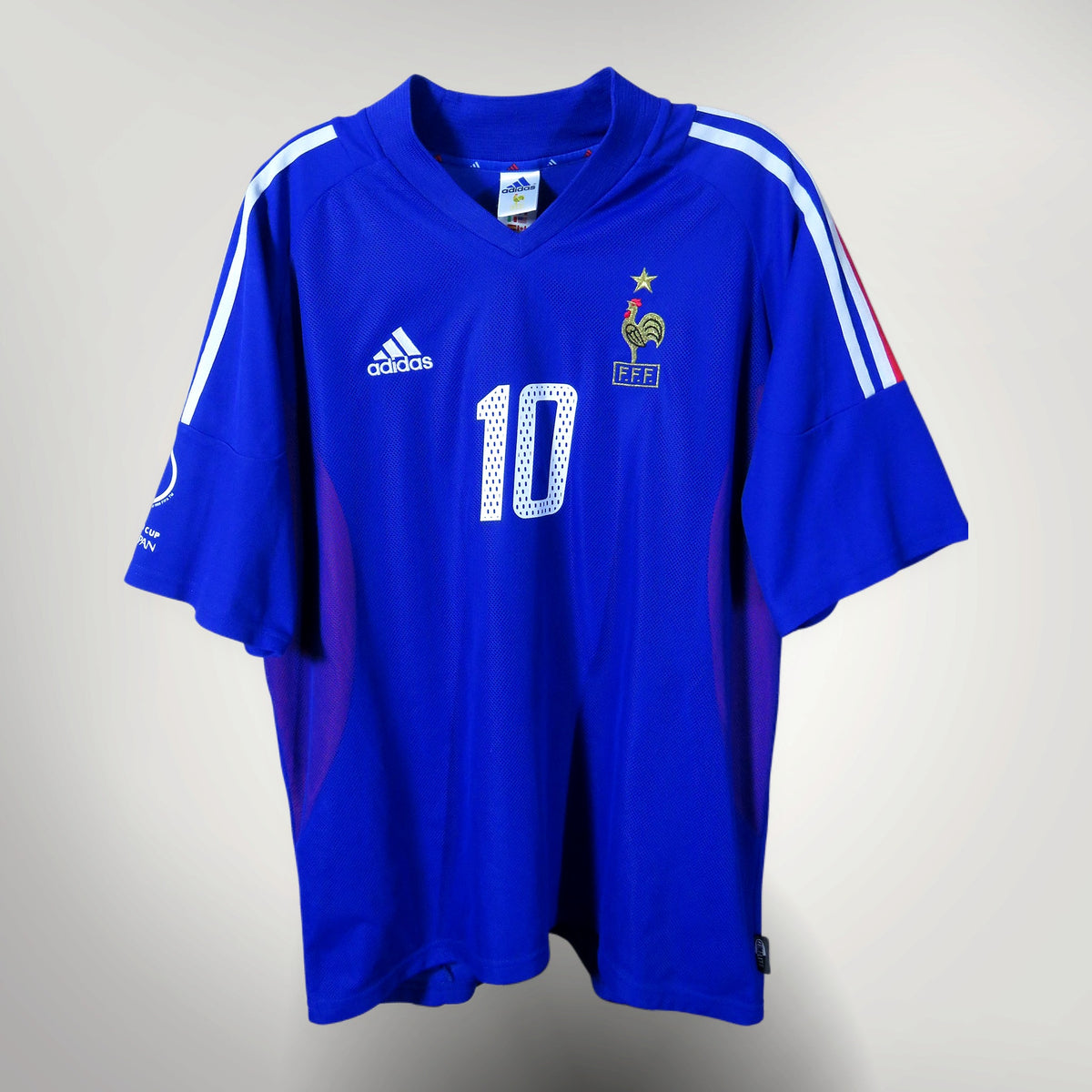 France 2002-2004 Home shirt, Zidane 10, Adidas, size XL, product code 298742 | Nostalgic Football Shirts