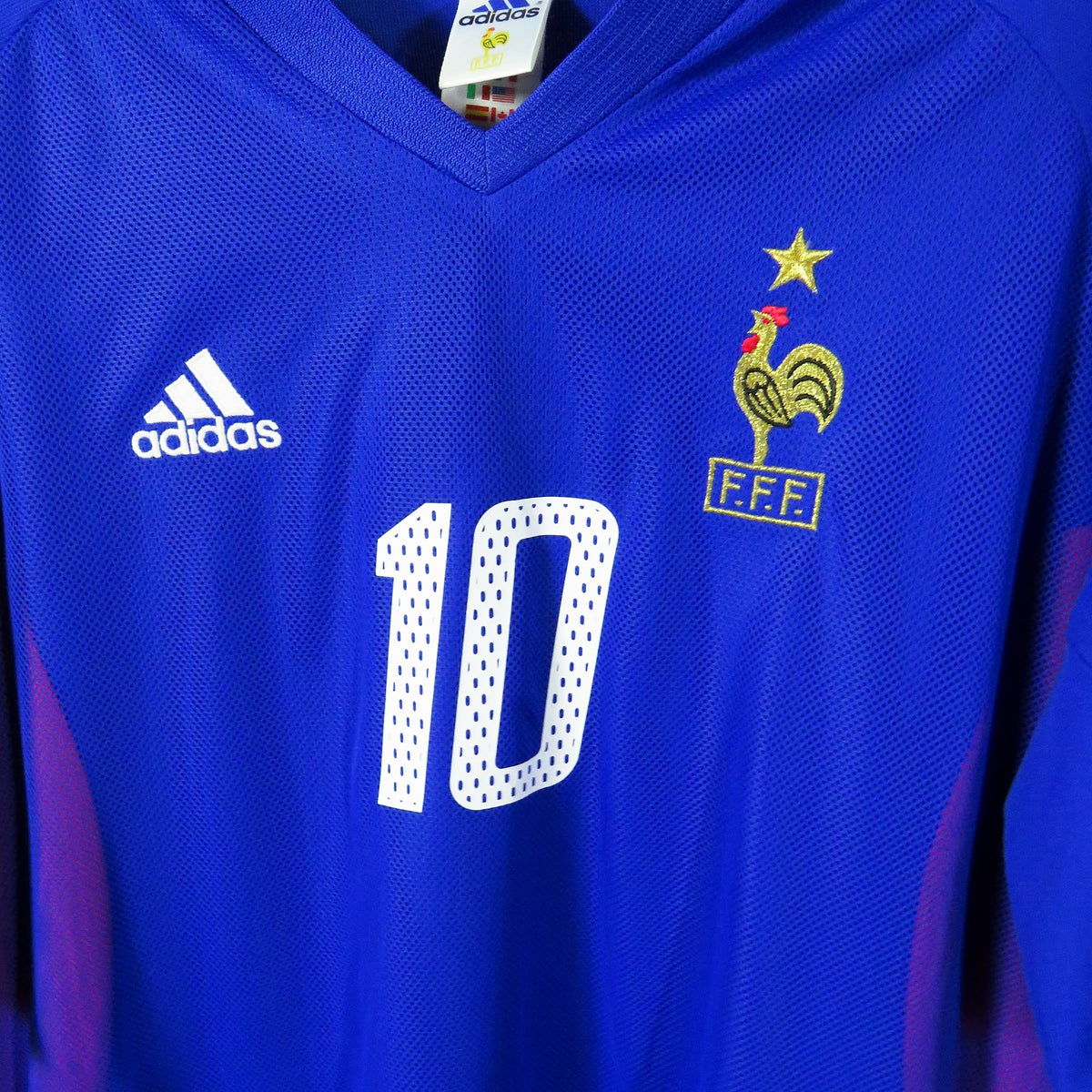 France 2002-2004 Home shirt, Zidane 10, Adidas, size XL, product code 298742 | Nostalgic Football Shirts