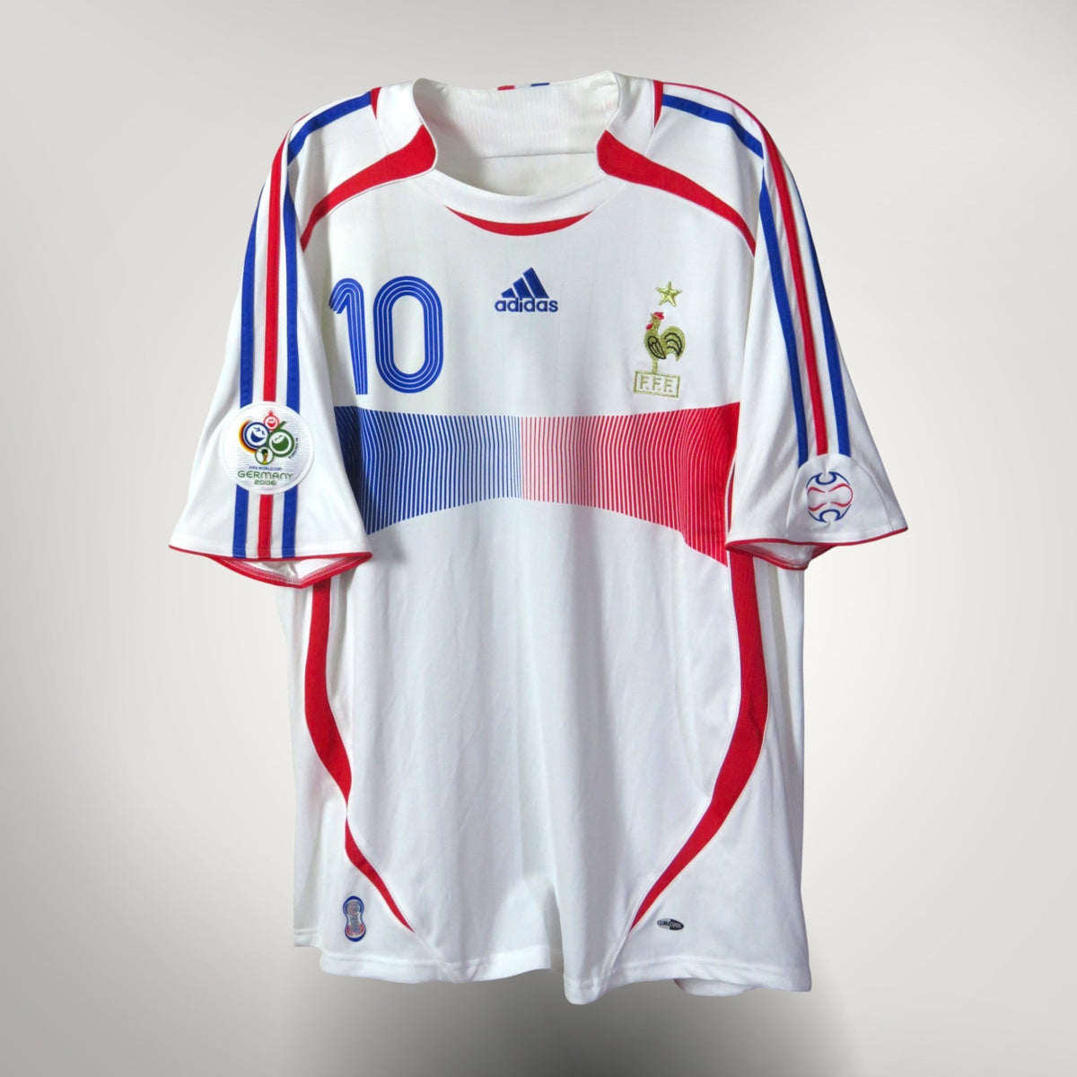 Authentic Adidas France 2006-2007 Away shirt, Zidane 10 on the back, size XL | Nostalgic Football Shirts