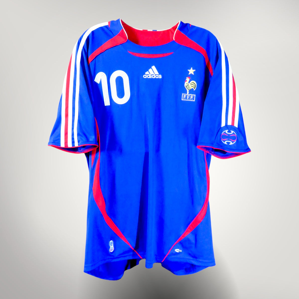 Authentic Adidas France 2006-2007 Home shirt, Zidane 10 on the back, size XL | Nostalgic Football Shirts